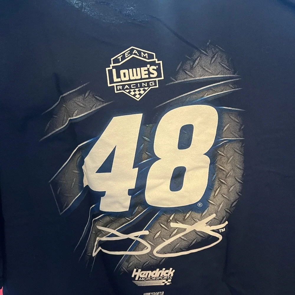 Jimmie Johnson Lowe's Racing Graphic Tee - Navy Blue vintage 2x